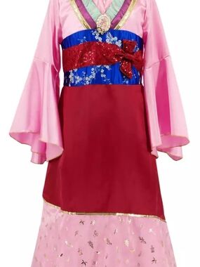 Disney Pink, Red and Blue Asian-Inspired Princess Costume Dress